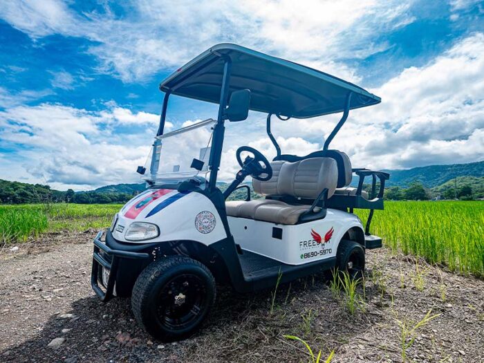 4-seater EZ Go Golf Cart Rental in Jaco Costa Rica