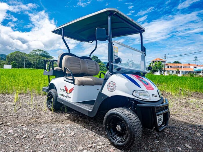 4-seater EZ Go Golf Cart Rental in Jaco Costa Rica