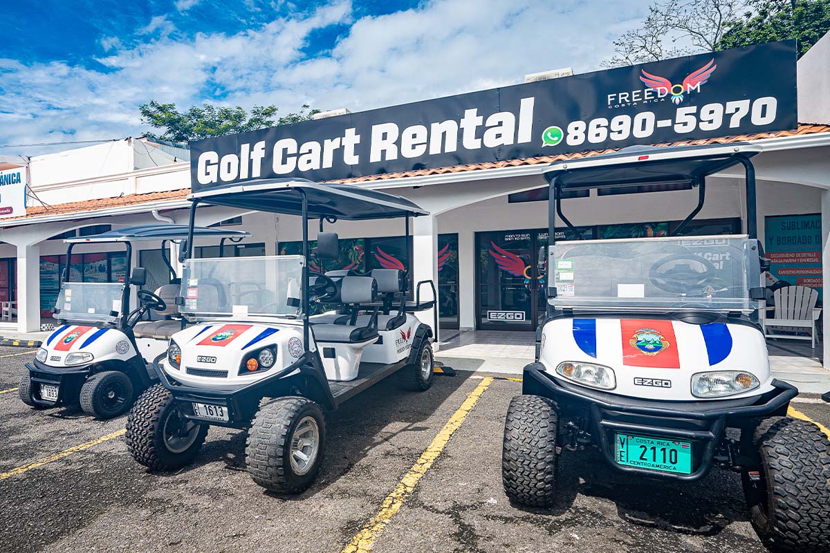 Freedom Golf Cart Rentals in Jaco Costa Rica