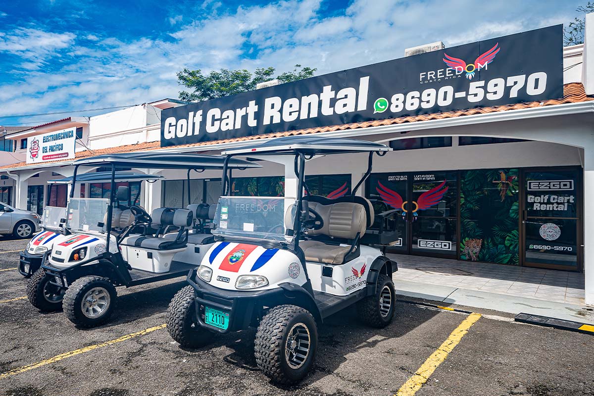 Golf Cart Rentals in Jaco, Costa Rica. Freedom Golf Carts